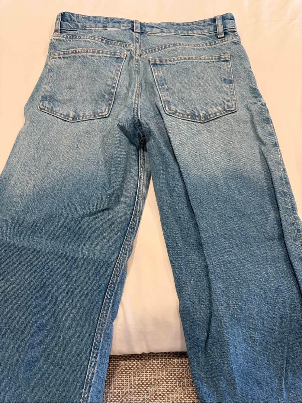 Zara Light Blue Wide Leg Jeans - Picture 2 of 8